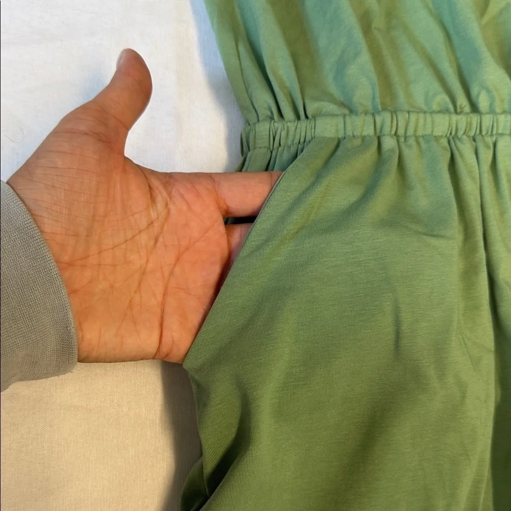 Elegantees Chic Sleeveless Green Maxi Dress - Picture 4 of 6